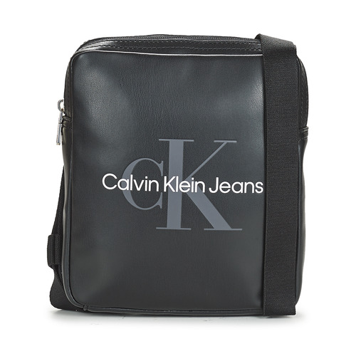 Tašky Muž Vrecúška a malé kabelky Calvin Klein Jeans MONOGRAM SOFT REPORTER18 Čierna