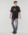 Oblečenie Muž Tričká s krátkym rukávom Calvin Klein Jeans STACKED ARCHIVAL TEE Čierna