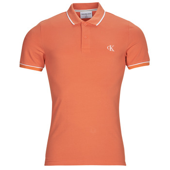 Oblečenie Muž Polokošele s krátkym rukávom Calvin Klein Jeans TIPPING SLIM POLO Oranžová
