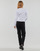 Oblečenie Žena Tričká s dlhým rukávom Calvin Klein Jeans WOVEN LABEL RIB LONG SLEEVE Biela