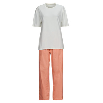 Oblečenie Žena Pyžamá a nočné košele Calvin Klein Jeans SLEEP SET Béžová / Ružová