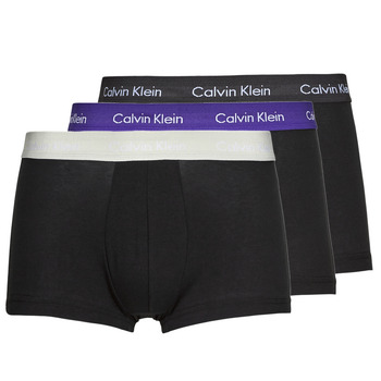 Spodná bielizeň Muž Boxerky Calvin Klein Jeans LOW RISE TRUNK X3 Čierna