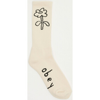Spodná bielizeň Muž Ponožky Obey spring flower socks Biela