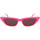 Hodinky & Bižutéria Slnečné okuliare Ambush Occhiali da Sole  Molly 13007 Ružová