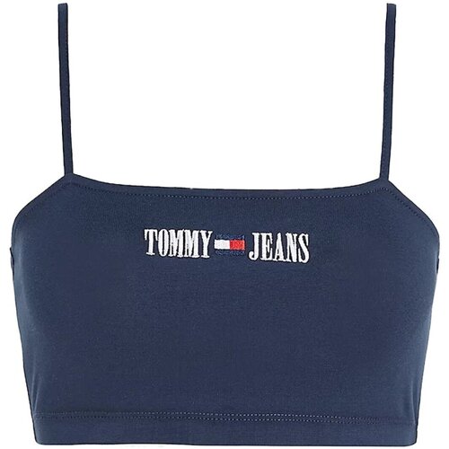 Oblečenie Žena Tielka a tričká bez rukávov Tommy Jeans DW0DW15458 Modrá
