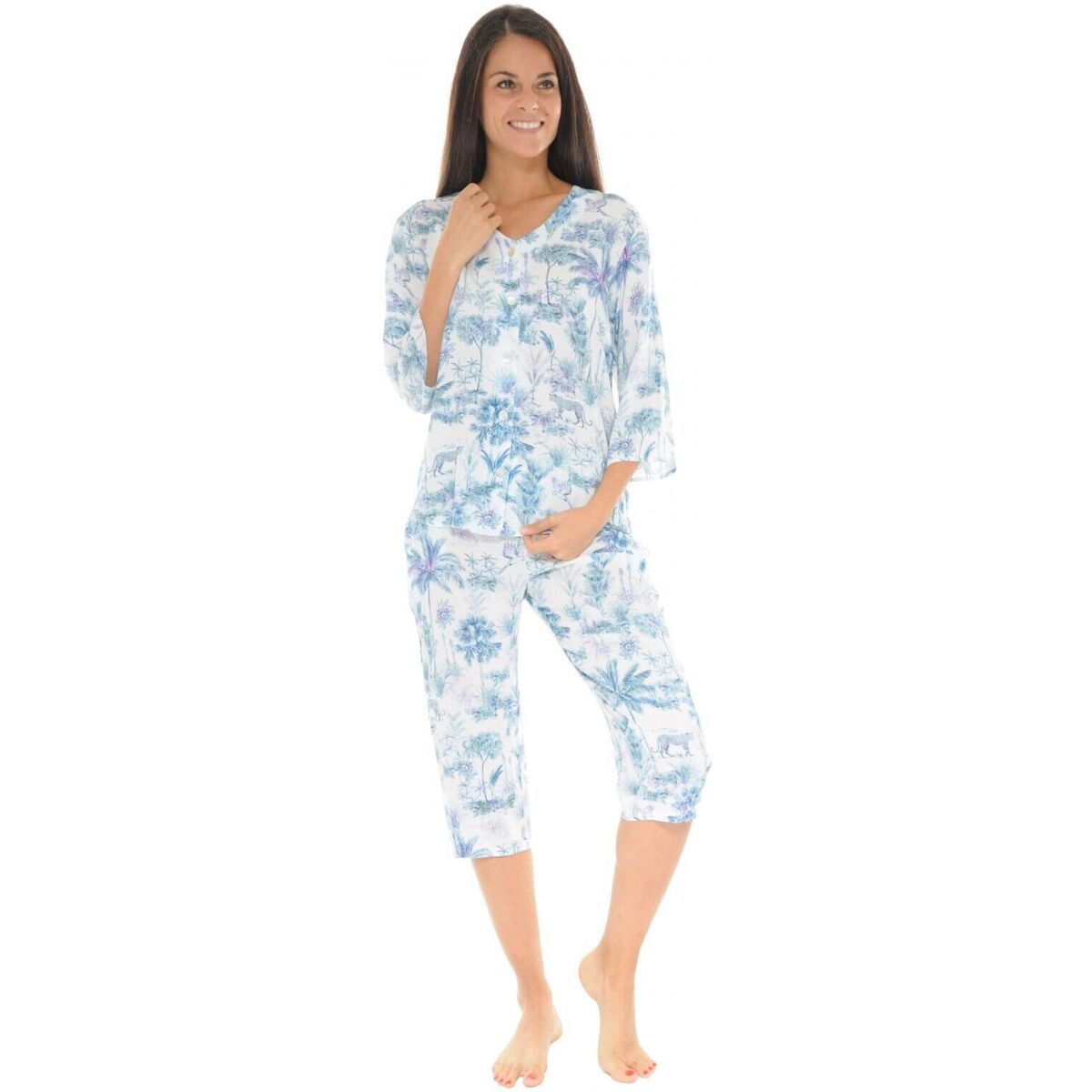 Oblečenie Žena Pyžamá a nočné košele Christian Cane VIKY Modrá