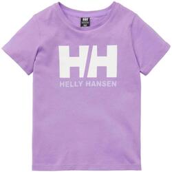Oblečenie Dievča Tričká s krátkym rukávom Helly Hansen  Fialová 