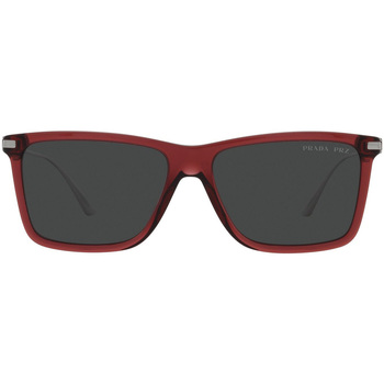 Hodinky & Bižutéria Slnečné okuliare Prada Occhiali da Sole  PR01ZS 11G08G Polarizzato Červená