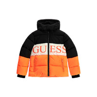 Oblečenie Deti Vyteplené bundy Guess L3BL02 Oranžová / Námornícka modrá