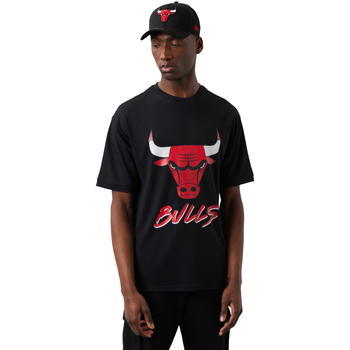 Oblečenie Muž Tričká s krátkym rukávom New-Era NBA Chicago Bulls Script Mesh Tee Čierna