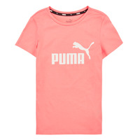 Oblečenie Dievča Tričká s krátkym rukávom Puma ESS LOGO TEE G Ružová