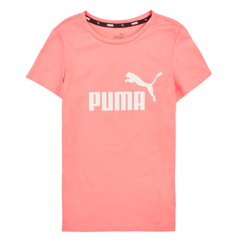 Oblečenie Dievča Tričká s krátkym rukávom Puma ESS LOGO TEE G Ružová