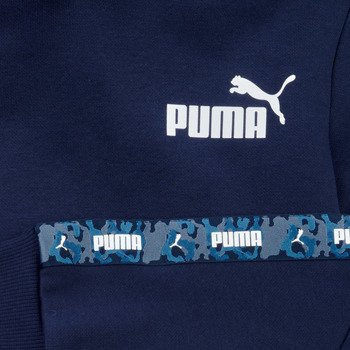 Puma ESS TAPE CAMO HOODIE FL B Námornícka modrá