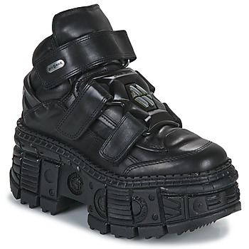 Topánky Polokozačky New Rock M-WALL285-S2 Čierna