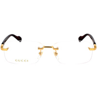 Hodinky & Bižutéria Slnečné okuliare Gucci Occhiali da Vista  GG1221O 003 Zlatá