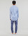 Oblečenie Muž Košele s dlhým rukávom Polo Ralph Lauren CHEMISE AJUSTEE EN POPLINE DE COTON COL BOUTONNE Modrá / Biela
