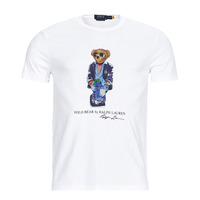 Oblečenie Muž Tričká s krátkym rukávom Polo Ralph Lauren T-SHIRT AJUSTE EN COTON REGATTA BEAR Biela