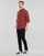 Oblečenie Muž Košele s dlhým rukávom Polo Ralph Lauren CHEMISE COUPE DROITE EN FLANELLE Červená / Čierna
