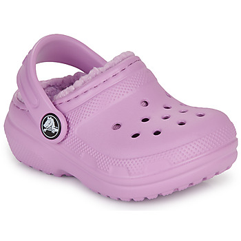 Topánky Dievča Nazuvky Crocs Classic Lined Clog T Fialová 