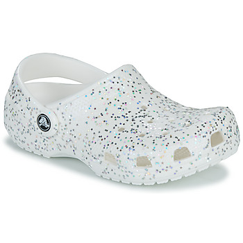 Topánky Dievča Nazuvky Crocs Classic Starry Glitter Clog K Biela