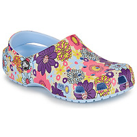 Topánky Dievča Nazuvky Crocs Classic Retro Floral Clog K Modrá