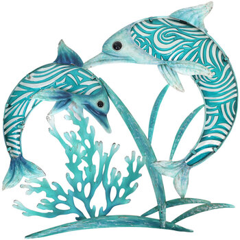 Domov Sochy Signes Grimalt Delfínový Ornament Modrá