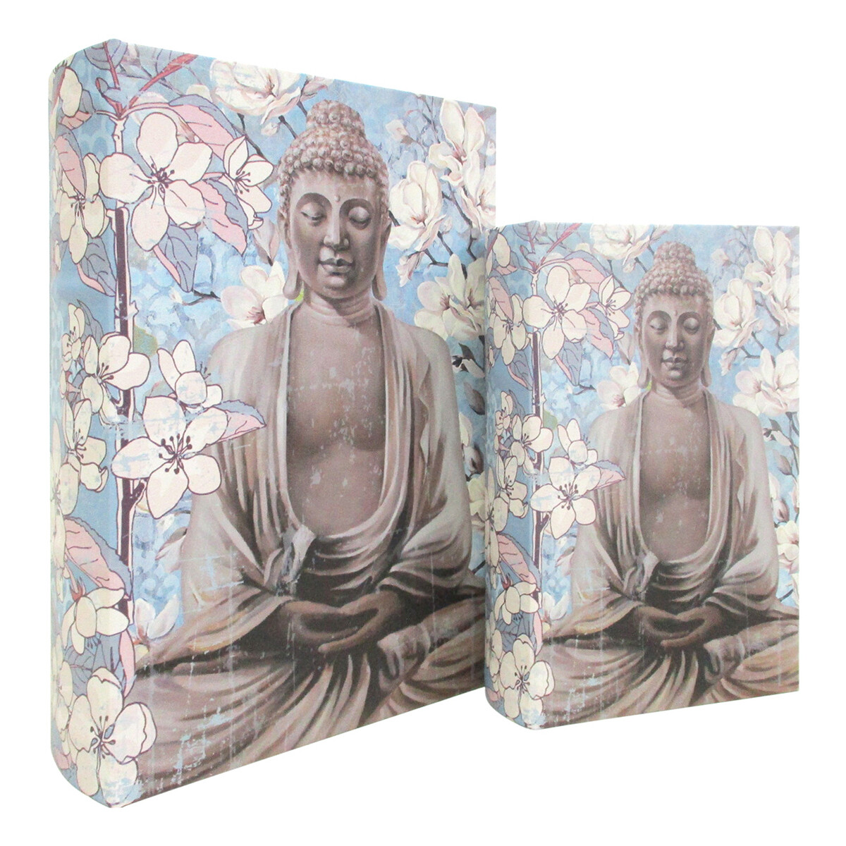 Domov Košíky / škatule Signes Grimalt Buddha Kniha 2 Jednotky Modrá
