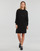 Oblečenie Žena Krátke šaty Only ONLTESSA CAREY L/S HOOD DRESS NCA KNT Čierna