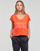 Oblečenie Žena Tričká s krátkym rukávom Only ONLKELLY S/S V-NECK TOP BOX CS JRS Oranžová