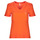 Oblečenie Žena Tričká s krátkym rukávom Only ONLKITA S/S V-NECK HEART TOP BOX CS JRS Oranžová