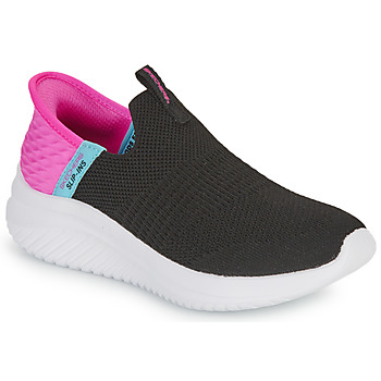 Topánky Dievča Slip-on Skechers ULTRA FLEX 3.0 Čierna / Ružová