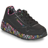 Topánky Dievča Nízke tenisky Skechers UNO LITE Čierna / Viacfarebná