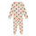 Oblečenie Dievča Pyžamá a nočné košele Petit Bateau LERRY Biela / Červená / Námornícka modrá