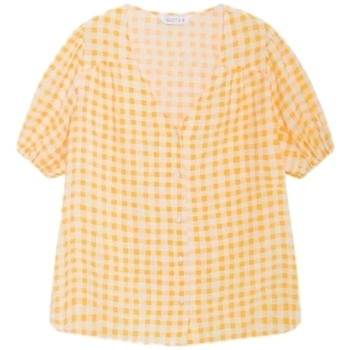 Oblečenie Žena Blúzky Compania Fantastica COMPAÑIA FANTÁSTICA Shirt 11053 - Golden Vichy Žltá