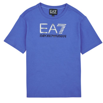 Oblečenie Chlapec Tričká s krátkym rukávom Emporio Armani EA7 VISIBILITY TSHIRT Modrá