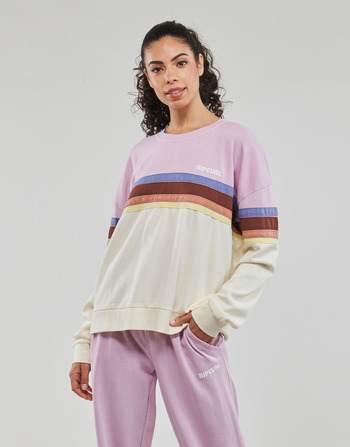 Oblečenie Žena Mikiny Rip Curl SURF REVIVAL CREW Béžová / Tmavá fialová