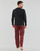 Oblečenie Muž Pyžamá a nočné košele Polo Ralph Lauren L/S PJ SLEEP SET Čierna / Červená