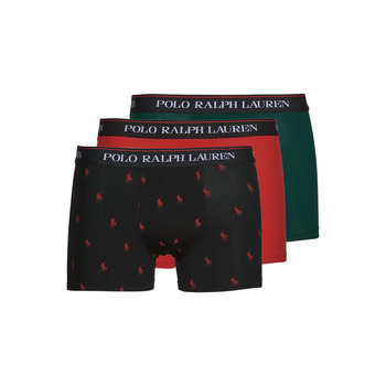 Spodná bielizeň Muž Boxerky Polo Ralph Lauren CLSSIC TRUNK 3 PACK Čierna / Červená / Zelená