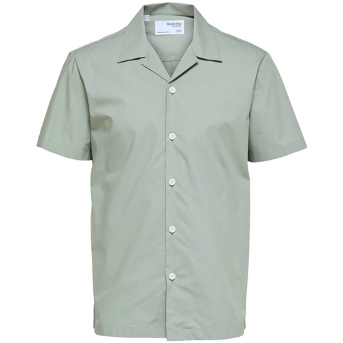 Oblečenie Muž Košele s dlhým rukávom Selected Regmeo - Seagrass Zelená