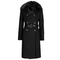 Oblečenie Žena Kabáty Guess PATRICE BELTED COAT Čierna