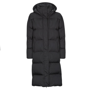 Oblečenie Žena Vyteplené bundy Superdry LONGLINE HOODED PUFFER COAT Čierna