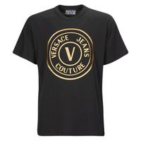 Oblečenie Muž Tričká s krátkym rukávom Versace Jeans Couture GAHT05 Čierna / Zlatá