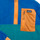 Oblečenie Deti Flísové mikiny Patagonia KIDS MICRODINI 1/2 ZIP PULLOVER Modrá / Zelená / Žltá