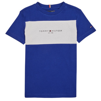 Oblečenie Chlapec Tričká s krátkym rukávom Tommy Hilfiger ESSENTIAL COLORBLOCK TEE S/S Námornícka modrá