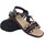 Topánky Žena Univerzálna športová obuv Duendy Dámske sandále  3534 čierne Čierna