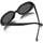 Hodinky & Bižutéria Slnečné okuliare Hanukeii Tulum Čierna