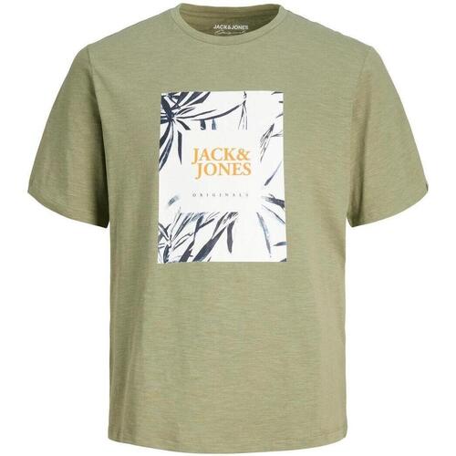 Oblečenie Muž Tričká s krátkym rukávom Jack & Jones  Zelená