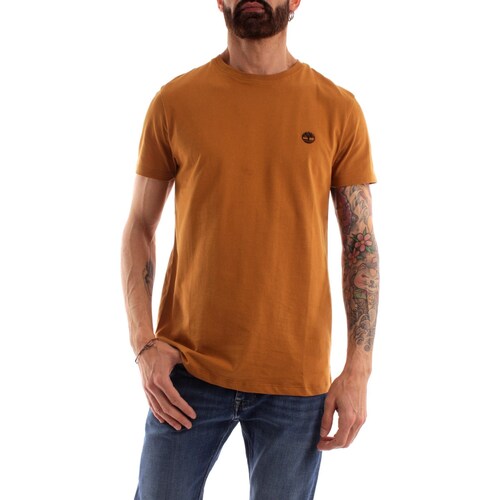 Oblečenie Muž Tričká s krátkym rukávom Timberland TB0A2BPRP471 Oranžová