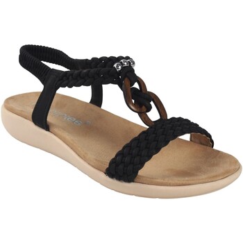 Topánky Žena Univerzálna športová obuv Amarpies Dámske sandále  23562 abz čierne Čierna