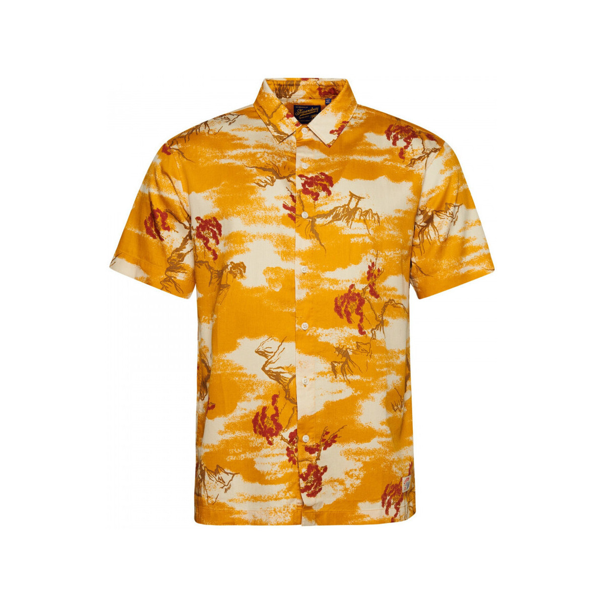 Oblečenie Muž Košele s dlhým rukávom Superdry Vintage hawaiian s/s shirt Žltá